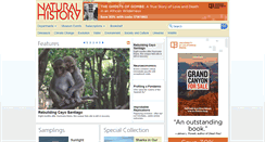 Desktop Screenshot of naturalhistorymagazine.com